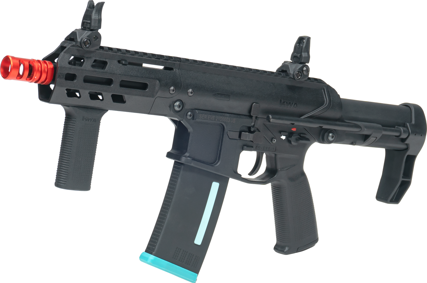 KWA Original "EVE-4" Airsoft AEG Rifle w/ Adjustable FPS AEG 2.5 Gearbox (Color: Black)