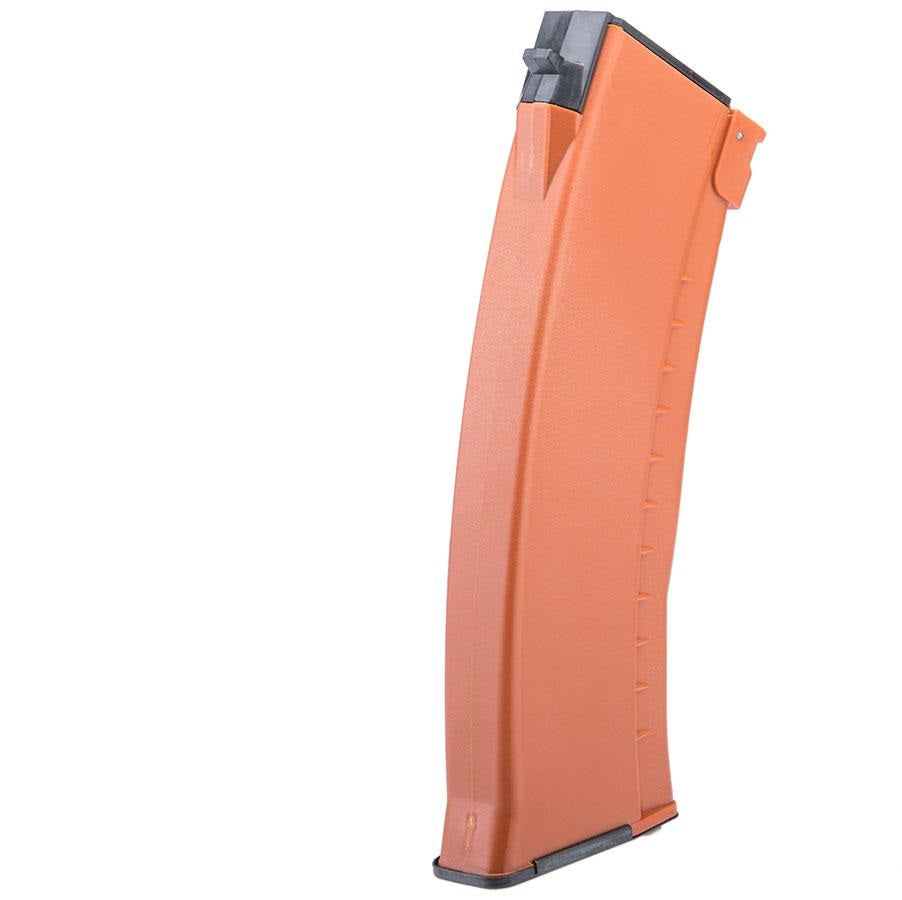 E&L Airsoft 120rd Mid-Cap Magazine for AK-74 Series Airsoft AEG Rifles (Color: Bakelite Orange)